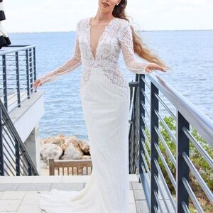 Elegant Lace White Dress
